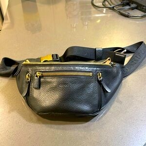 Caraa Small Leather Sling with Gold Hardware